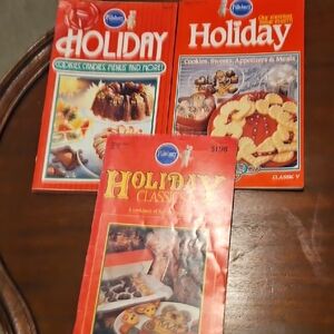 Festive Red Holiday Cookbook Collection